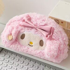 HELLO KITTY “My Melody” Fuzzy Cosmetic Bag BRAND-NEW & SO CUTE!